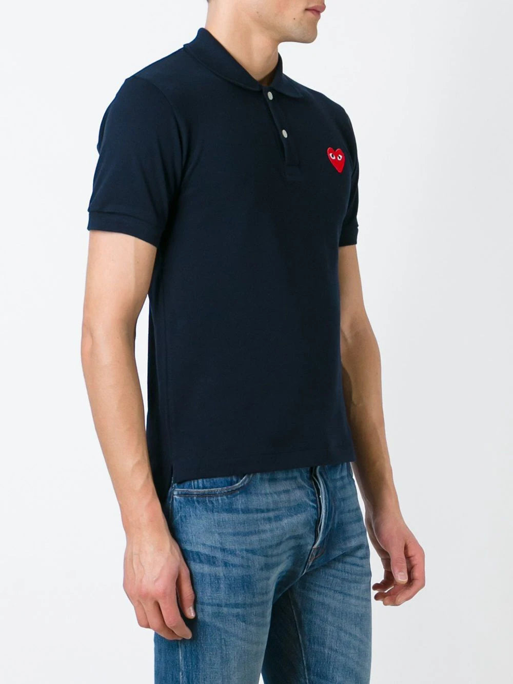 Embroidered Heart Polo Shirt