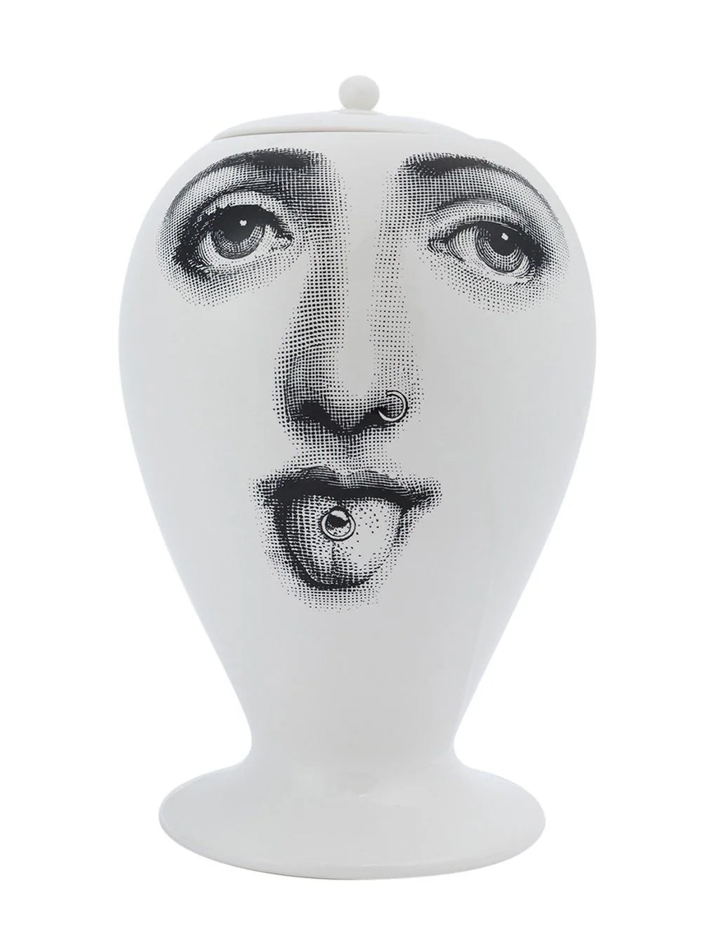 Face Print Vase