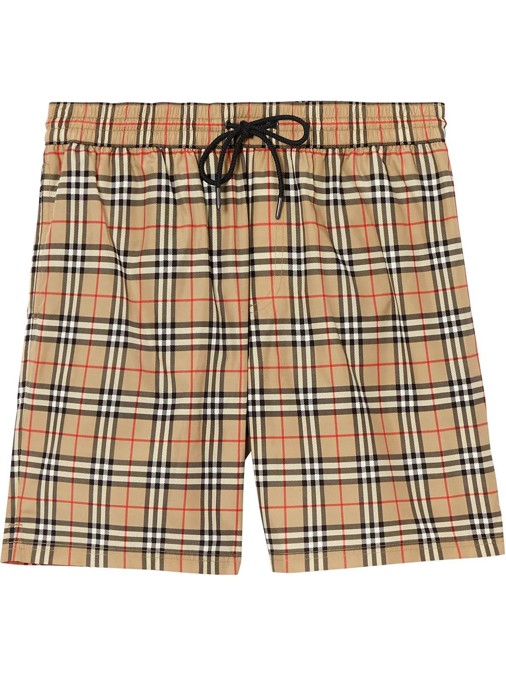 Vintage Check Print Swim Shorts