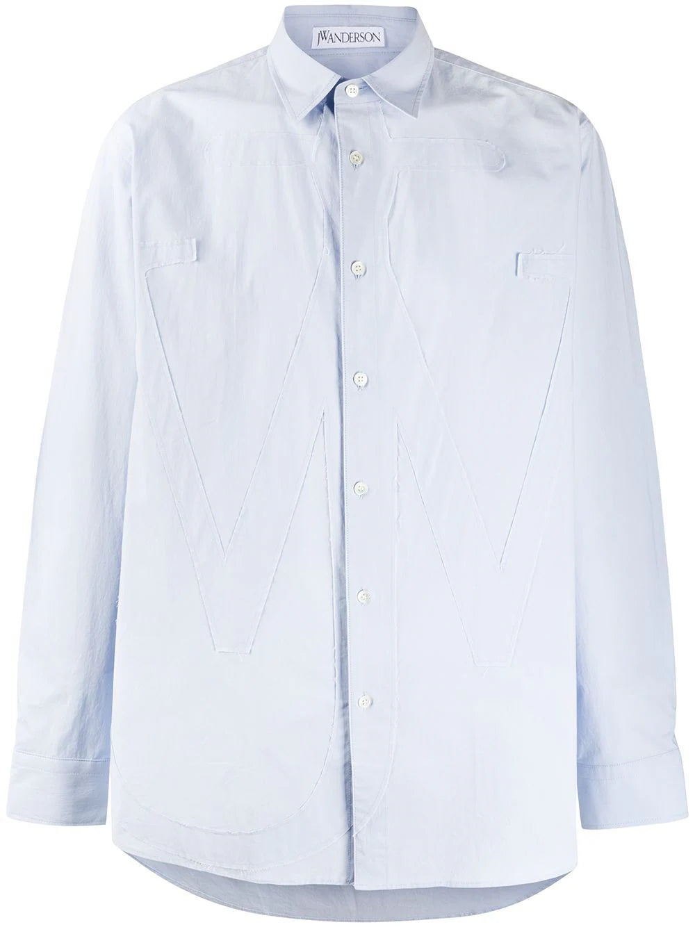 Tonal Applique Buttoned Shirt