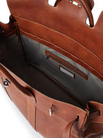 Top-Handle Leather Holdall Bag