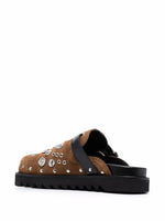 Stud-Embellished Buckled Clogs