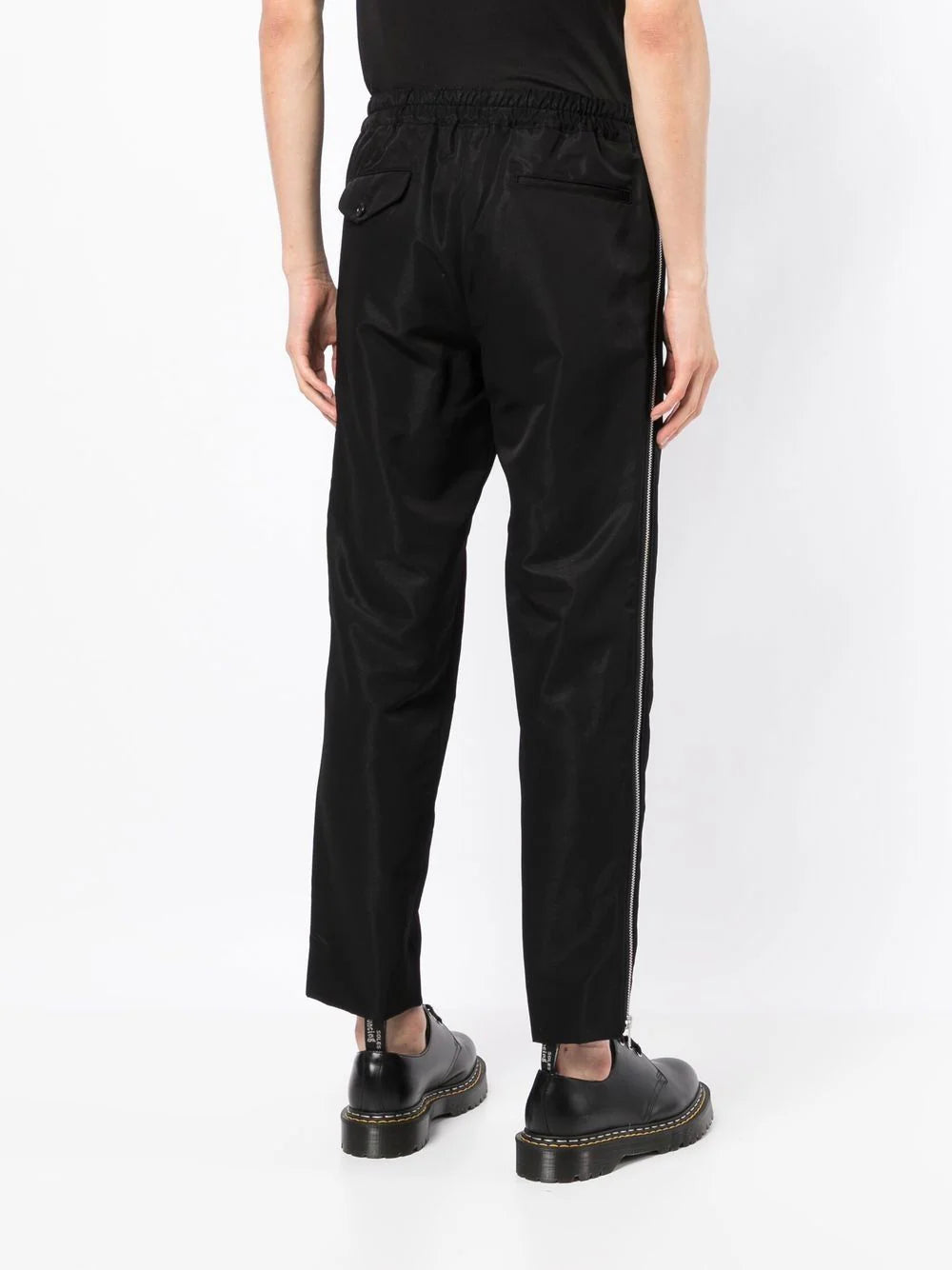 Side Zip-Detail Trousers