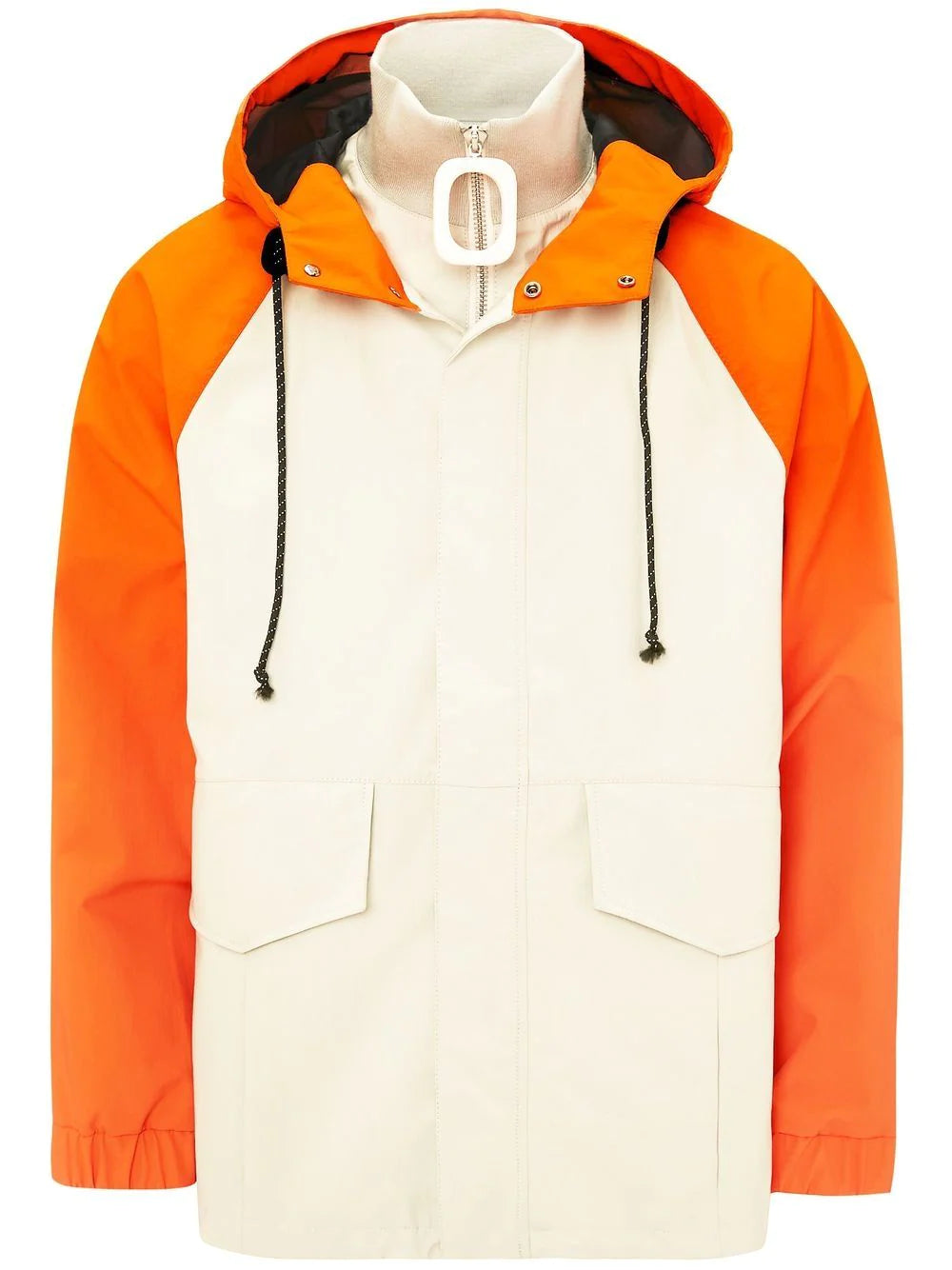 Two-Tone Hooded Jacket