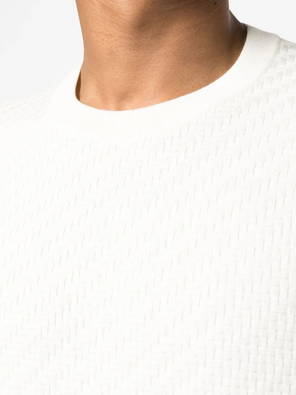 Crew-Neck Cotton-Silk Jumper