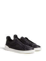 Secondskin Triple Stitch Leather Sneakers