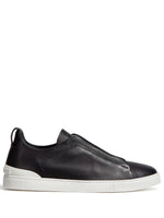 Secondskin Triple Stitch Leather Sneakers