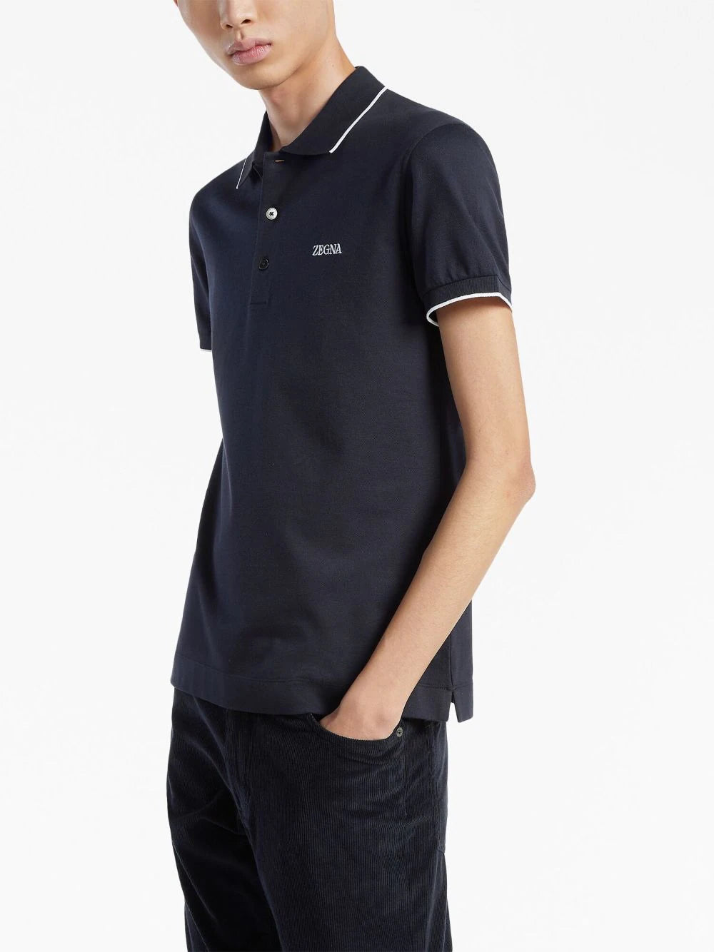 Stretch-Cotton Polo Shirt