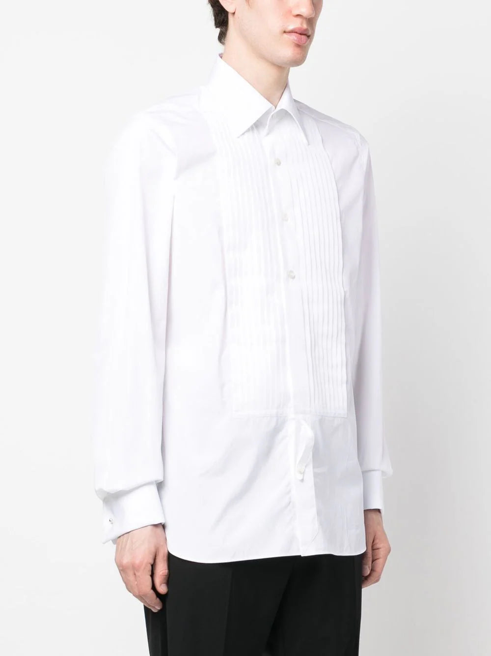 Pintuck Long-Sleeve Shirt