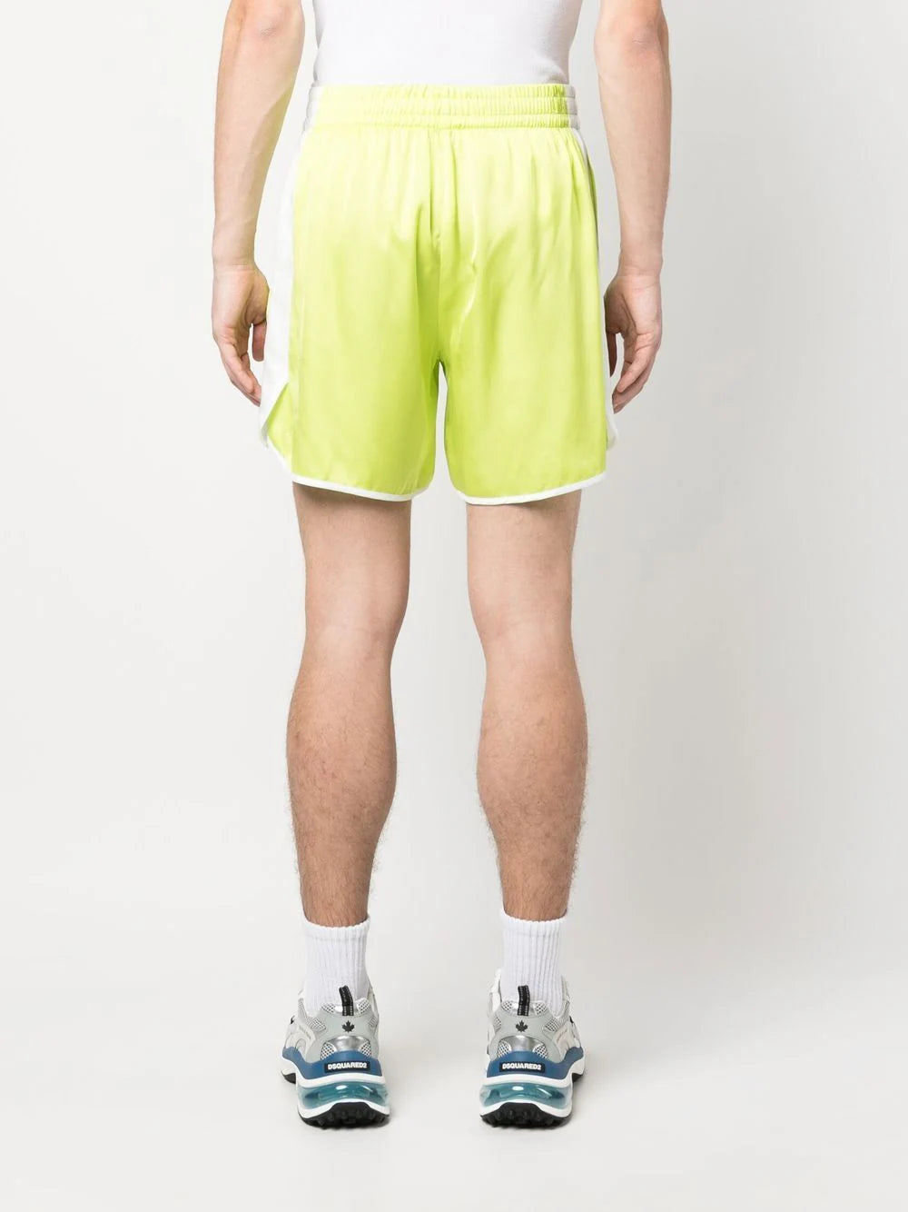 Contrasting-Sides Track Shorts