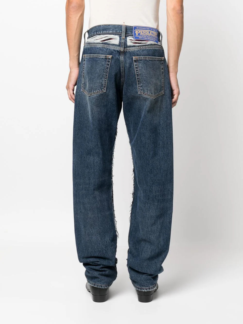 Mid-Rise Tapered-Leg Jeans