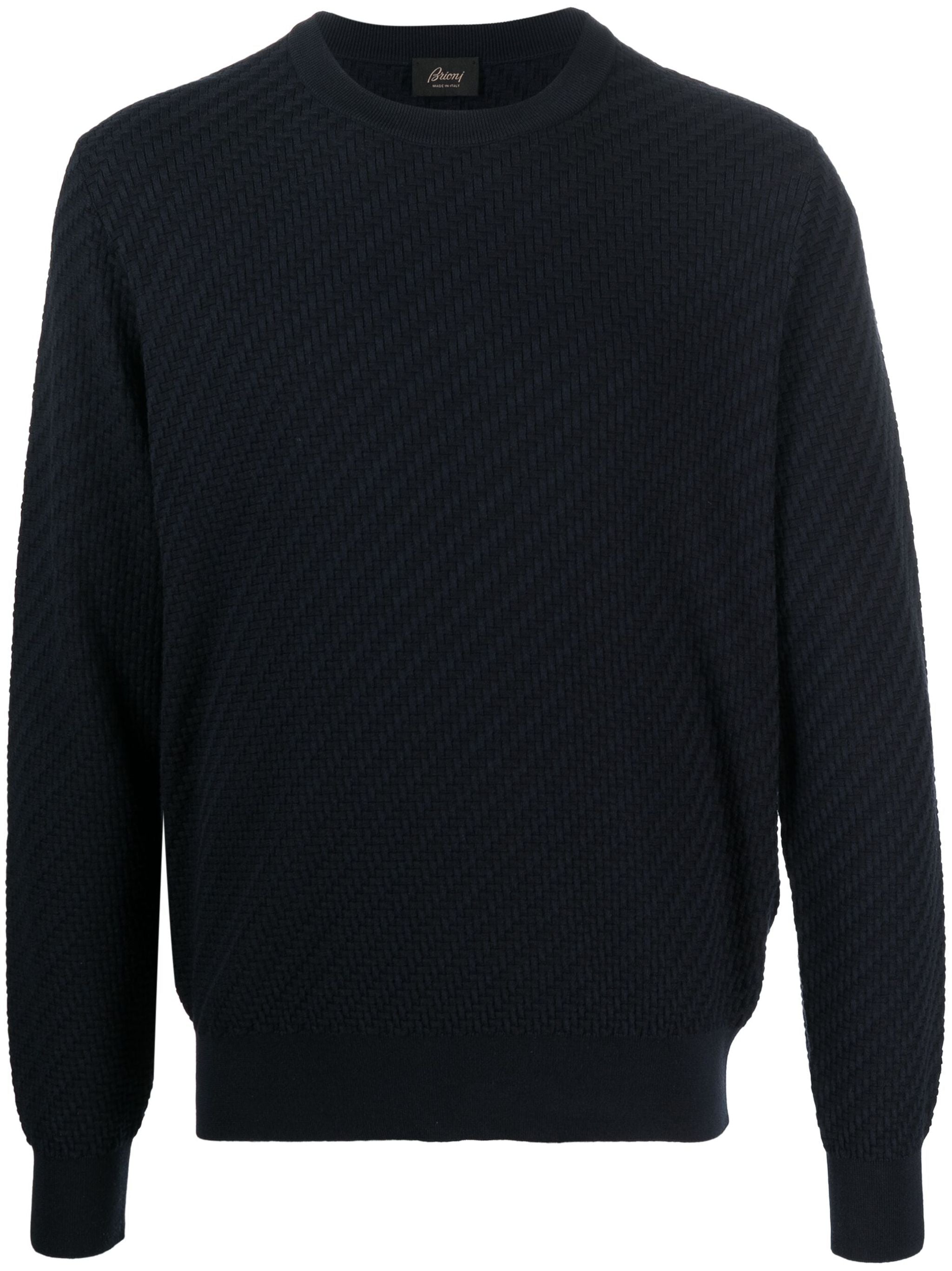 Crew-Neck Cotton-Silk Jumper