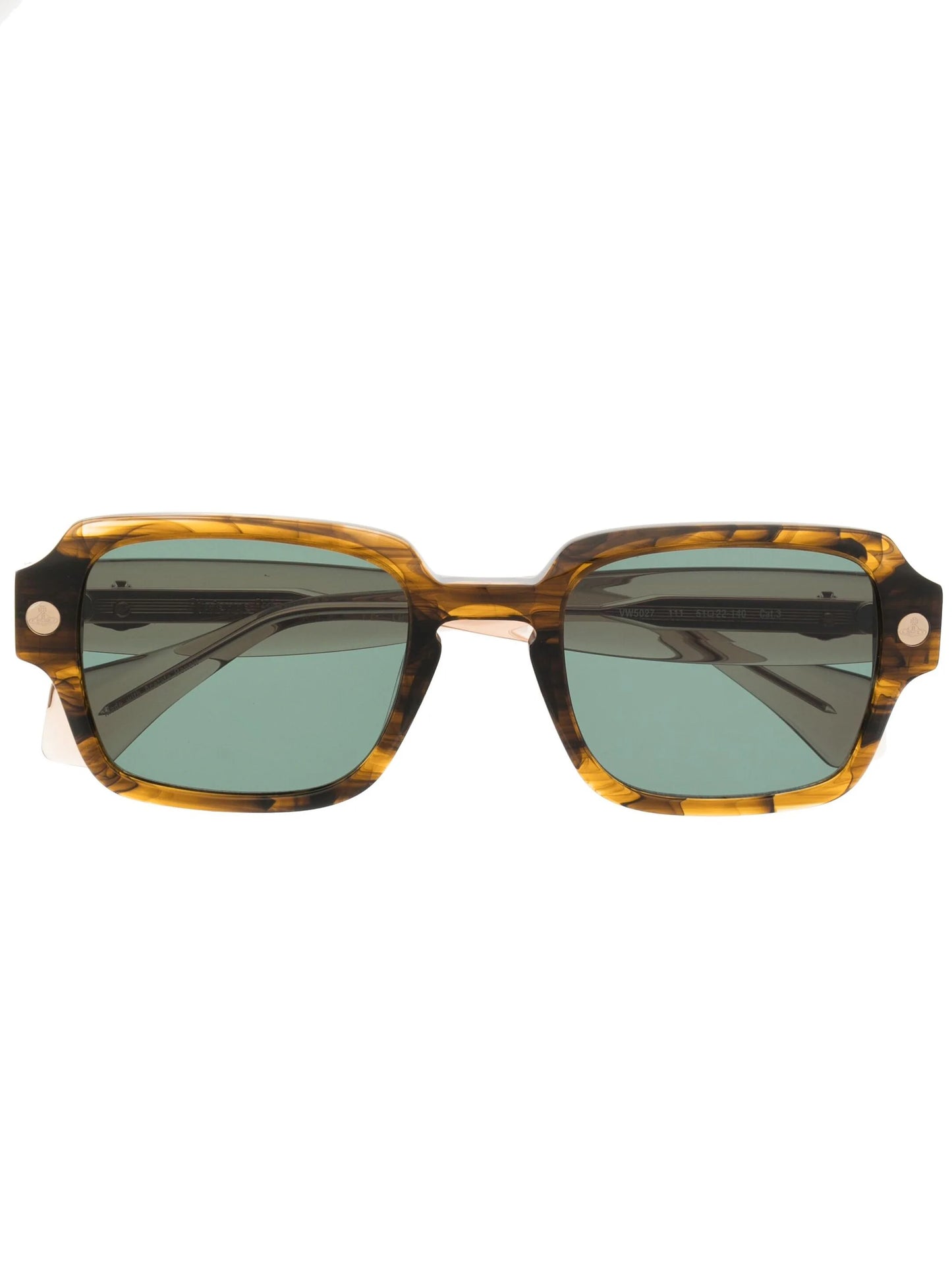 Tortoiseshell Square-Frame Sunglasses