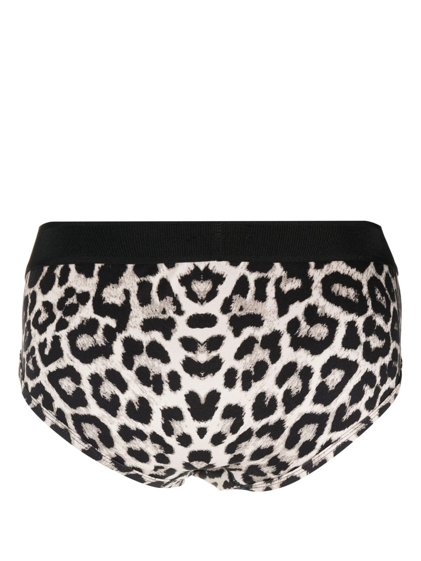 Cheetah-Print Logo-Waistband Briefs