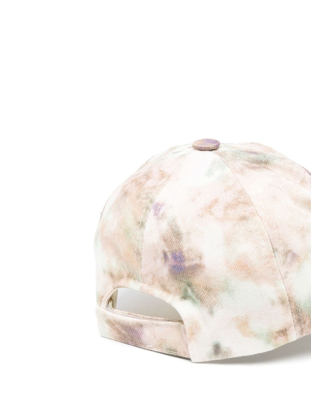 Marbled-Print Logo Cap