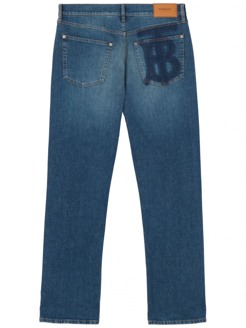 Monogram Straight-Leg Jeans