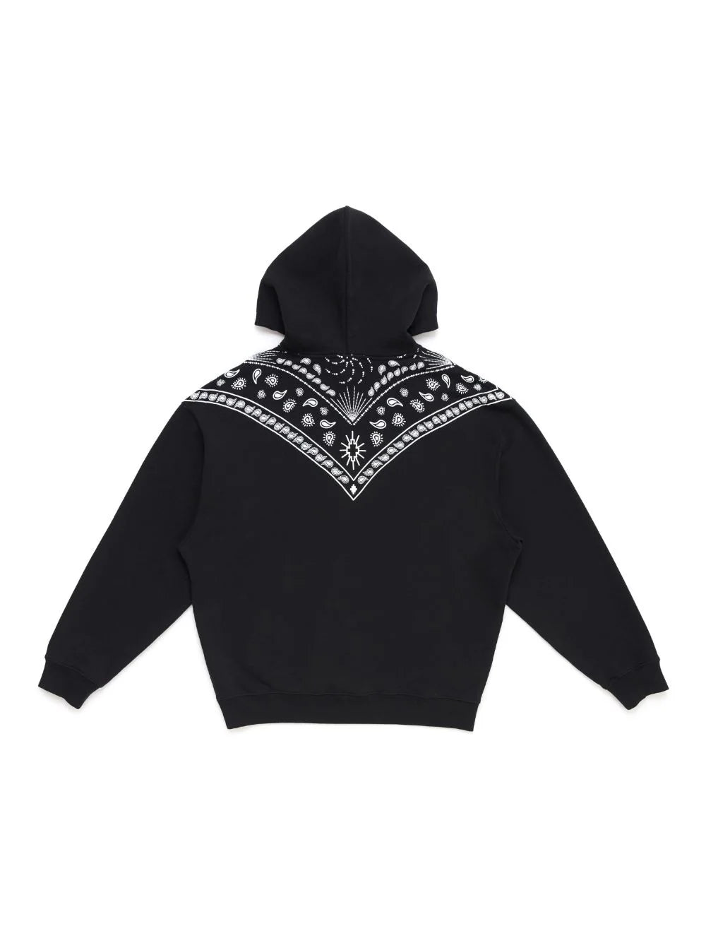 Bandana-Embroidered Drawstring Hoodie