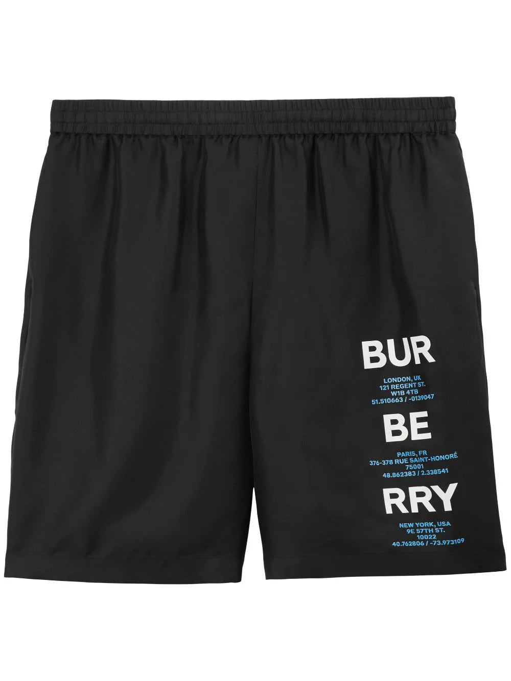 Logo-Print Silk Track Shorts