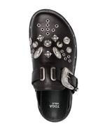 Studded Leather Slippers