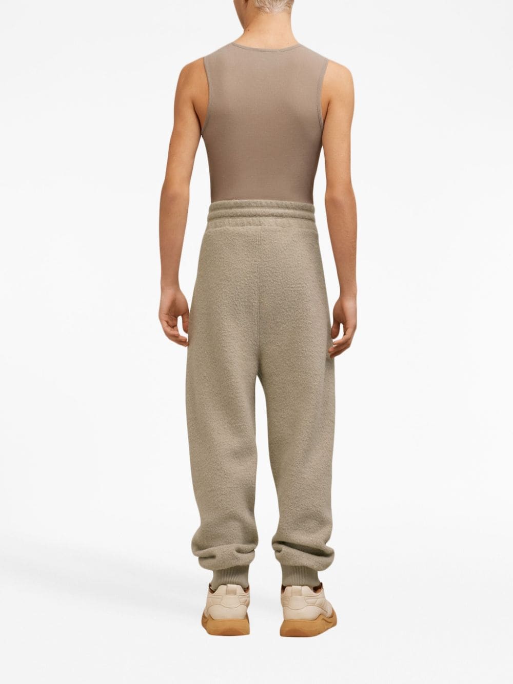 Drawstring Wool-Blend Track Pants