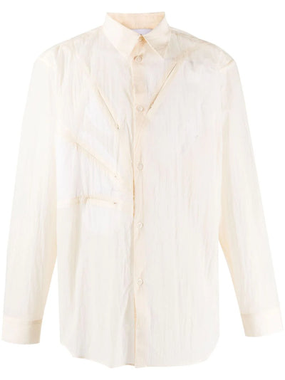 Semi-Sheer Zip-Pocket Shirt