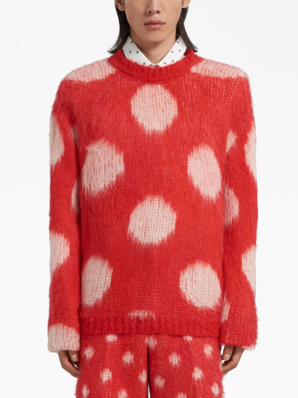 Polka-Dot Knitted Jumper