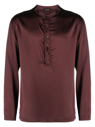 Henley Silk Pyjama Top