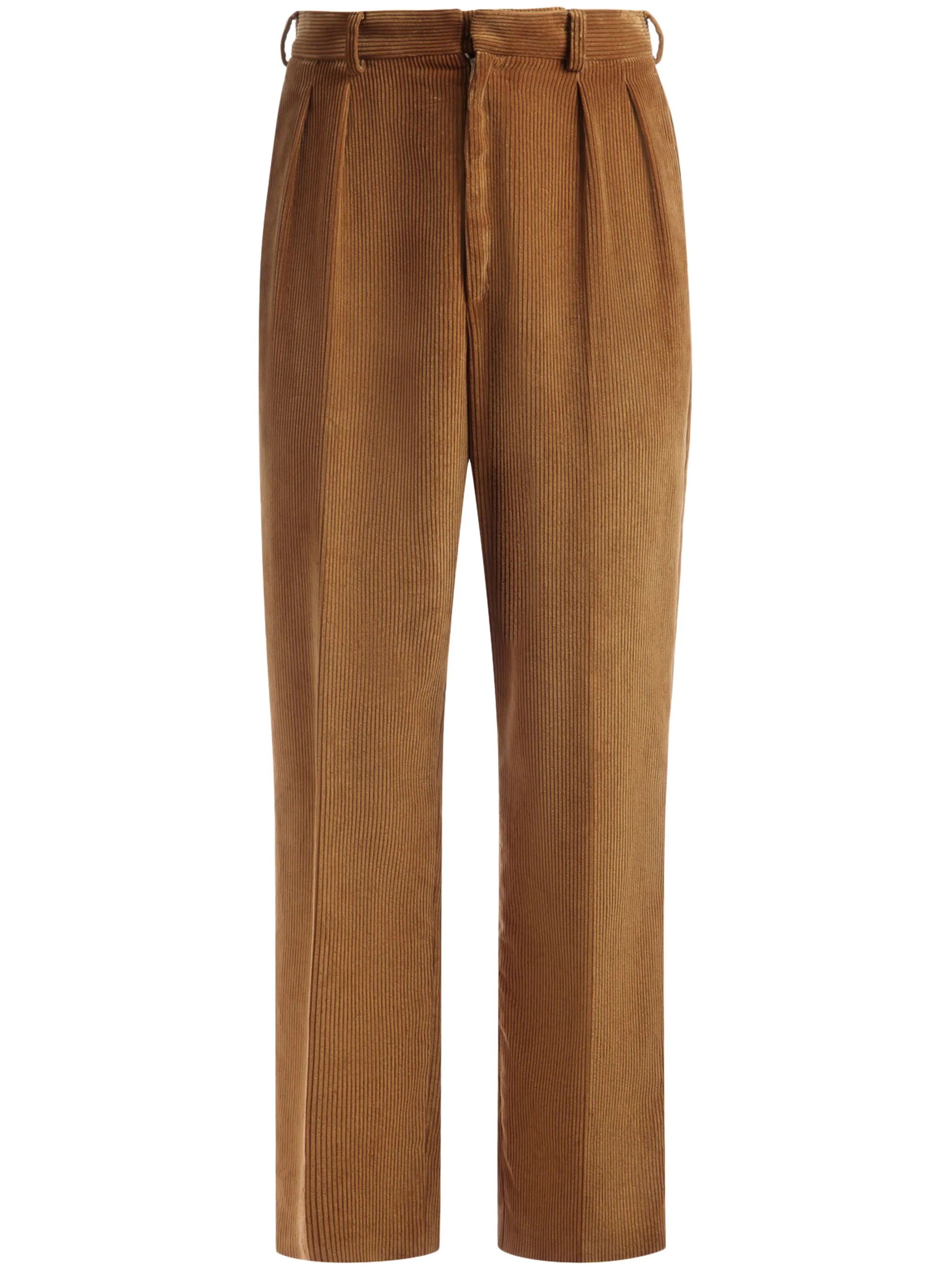 Pressed-Crease Tailored Trousers