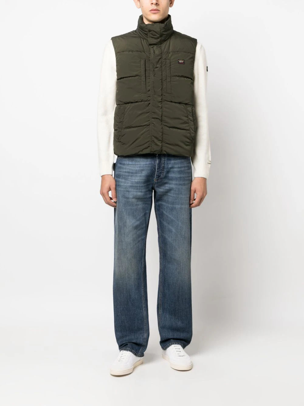 Logo-Patch Padded Gilet