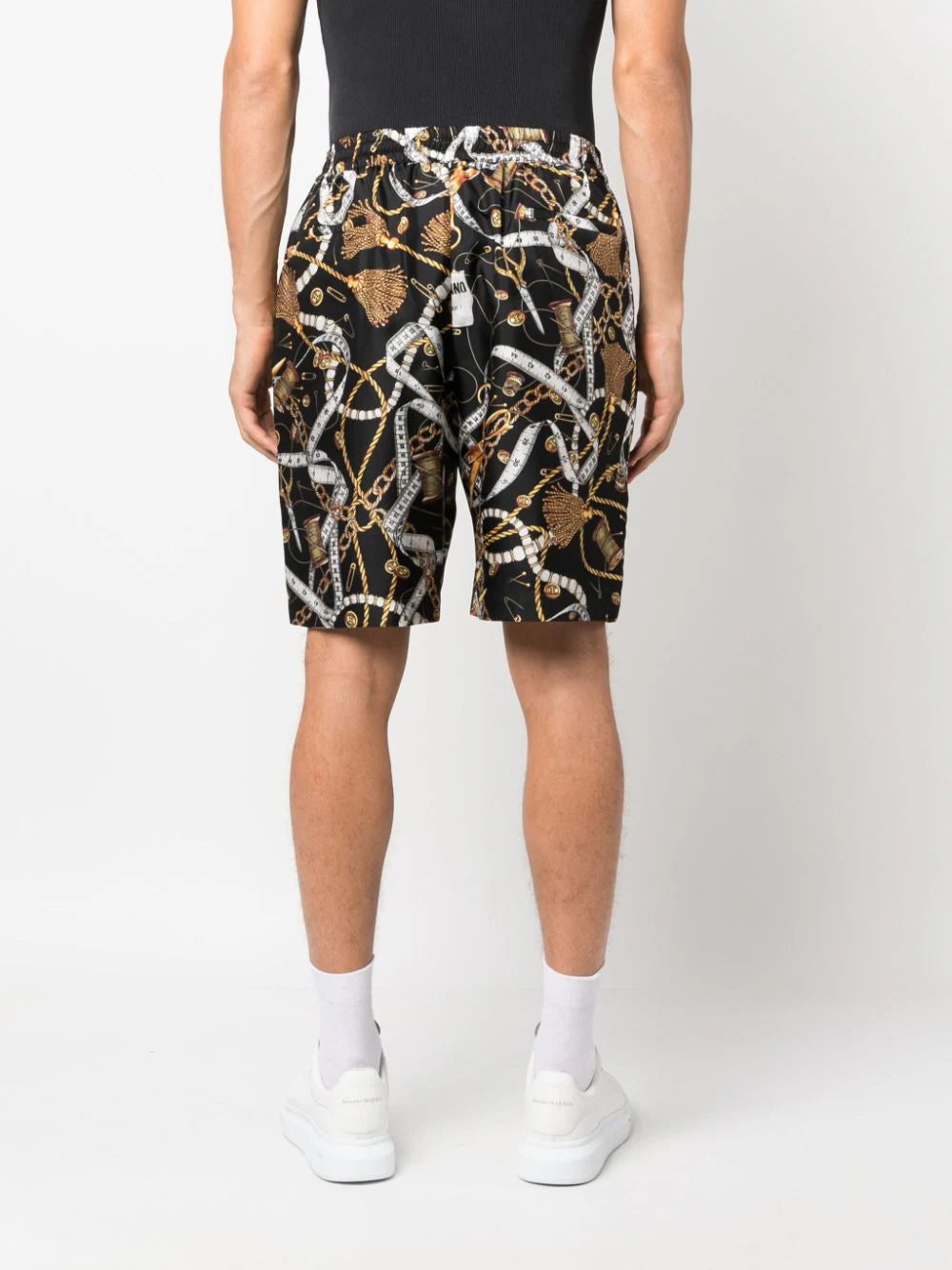 Chain-Print Bermuda Shorts