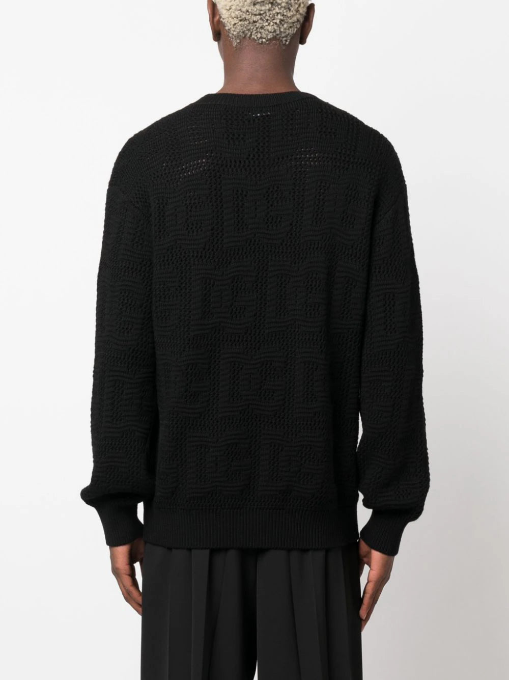 Logo-Jacquard Virgin-Wool Jumper