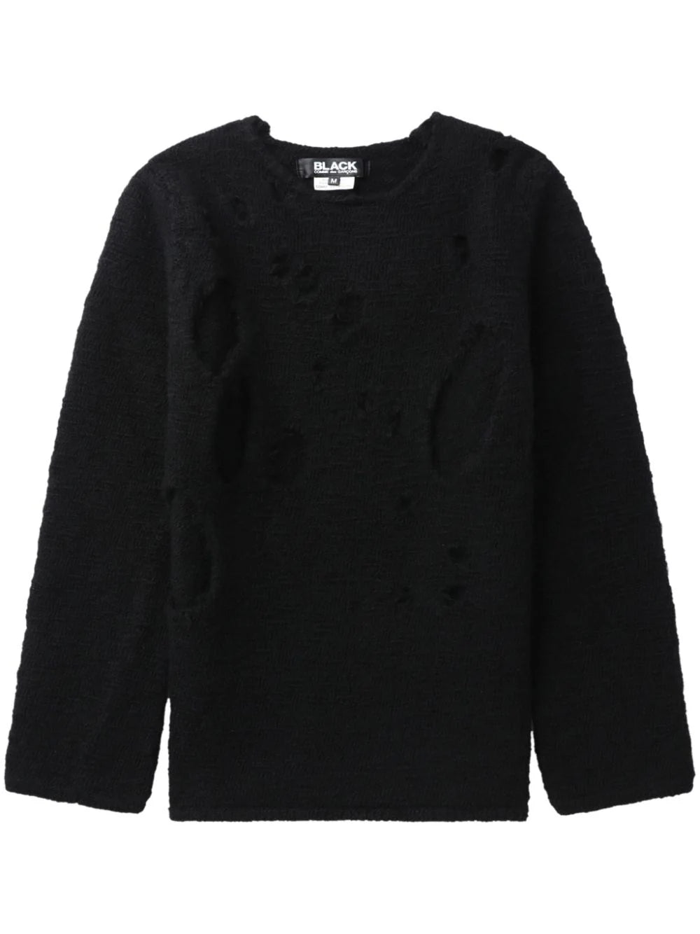 Distressed-Effect Wool Jumper