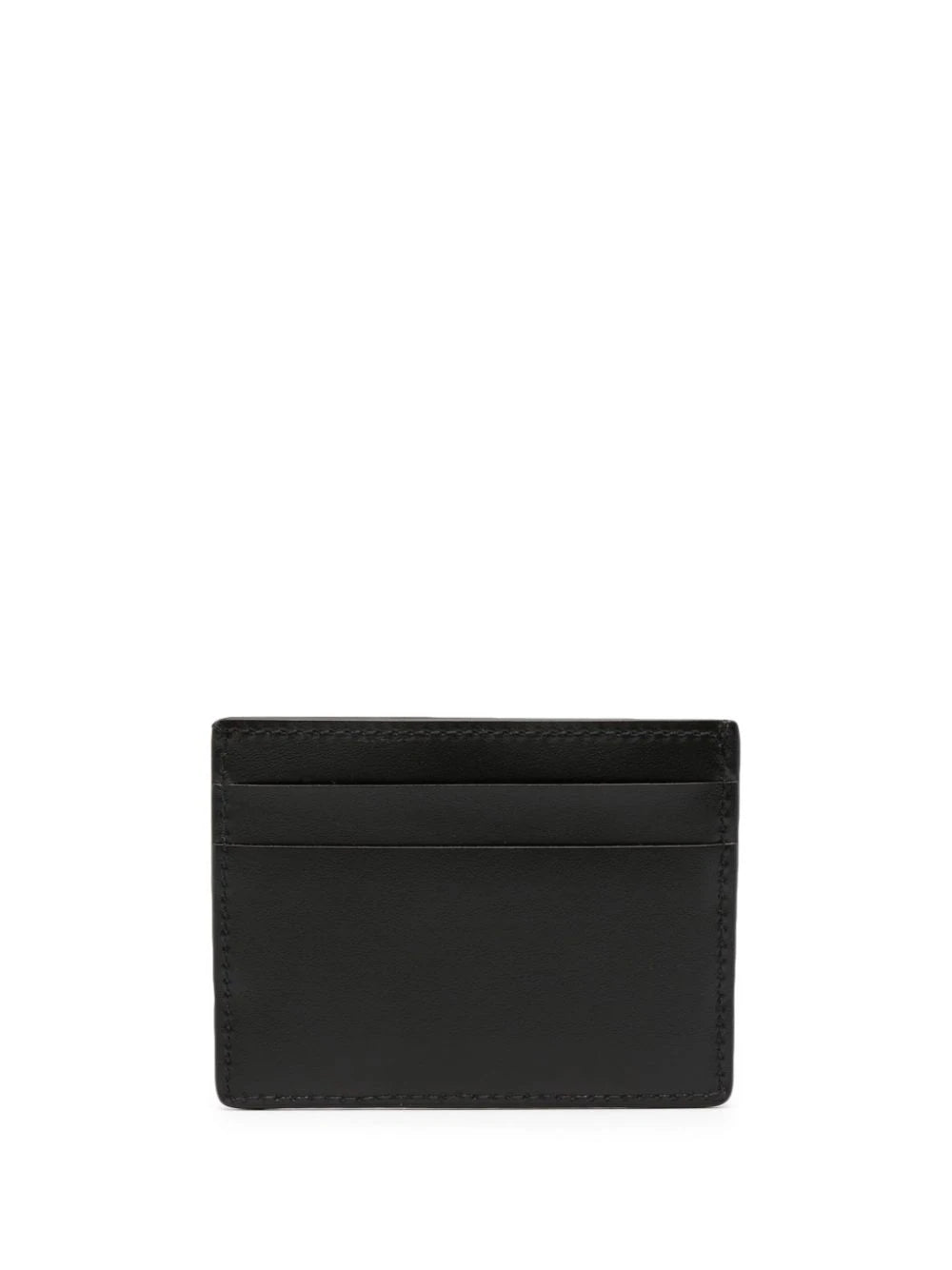 Logo-Plaque Leather Cardholder