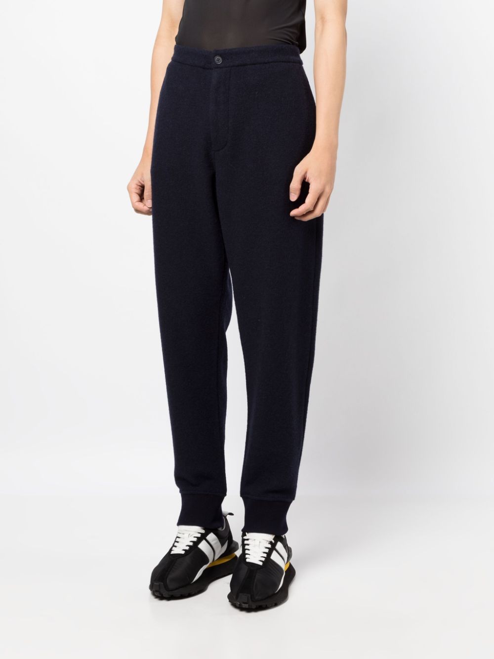 High-Waist Tapered-Leg Trousers