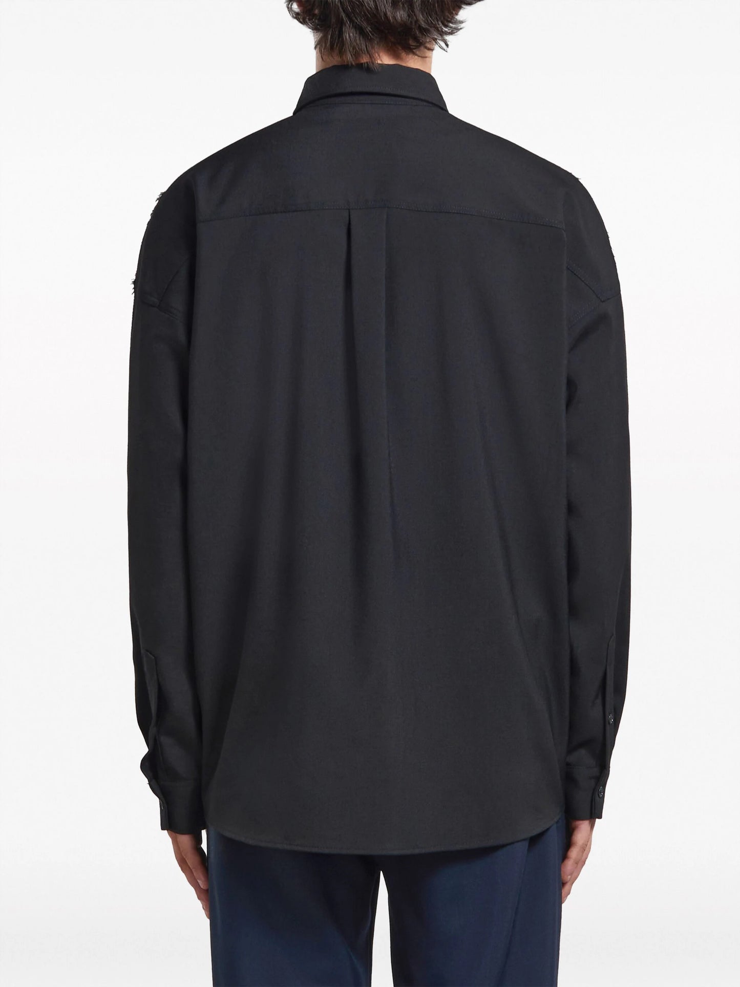 Panelled Virgin-Wool Shirt