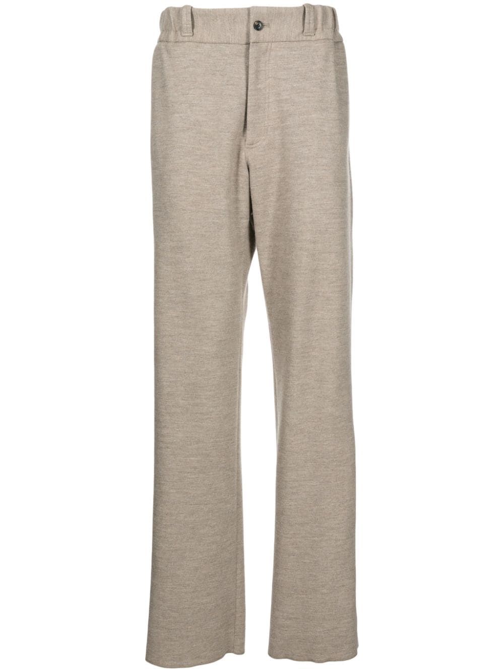 High-Rise Straight-Leg Trousers