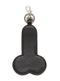 Crystal-Embellished Leather Keyring