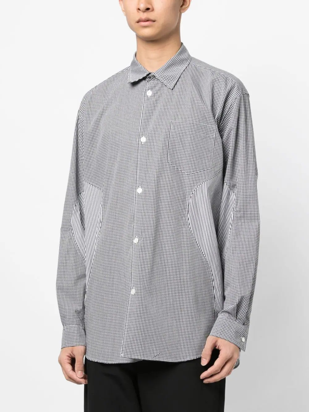 Mixed-Print Cotton Shirt