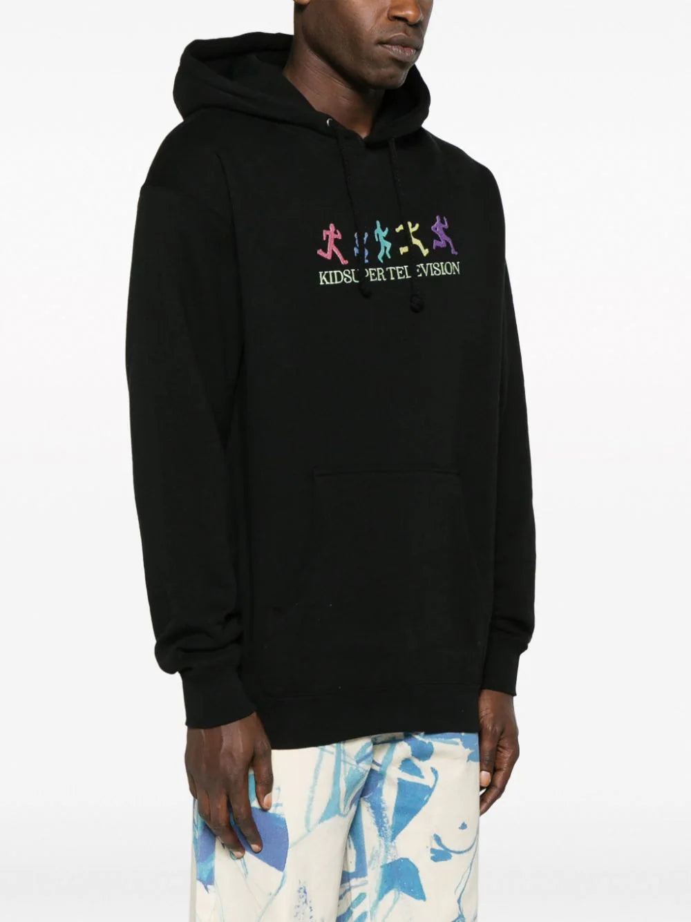 Logo-Print Cotton Blend Hoodie