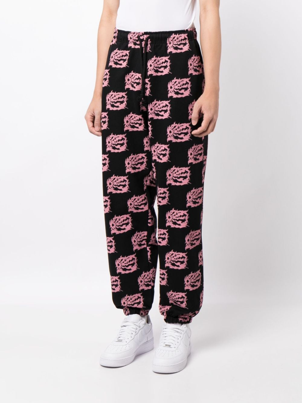 Graphic-Print Cotton Track Pants