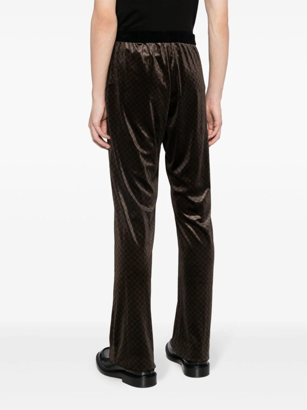 Monogram-Jacquard Straight-Leg Trousers