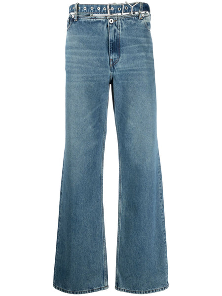 Evergreen Mid-Rise Wide-Leg Jeans