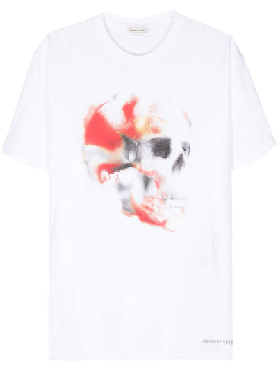 Obscured Skull Cotton T-Shirt