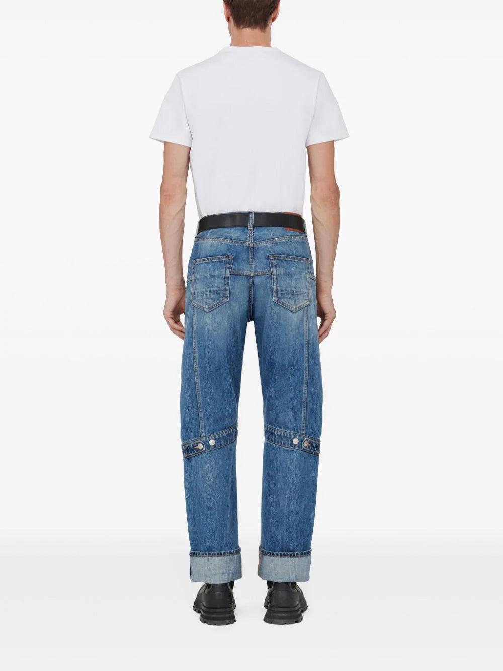 Mid-Rise Straight-Leg Jeans