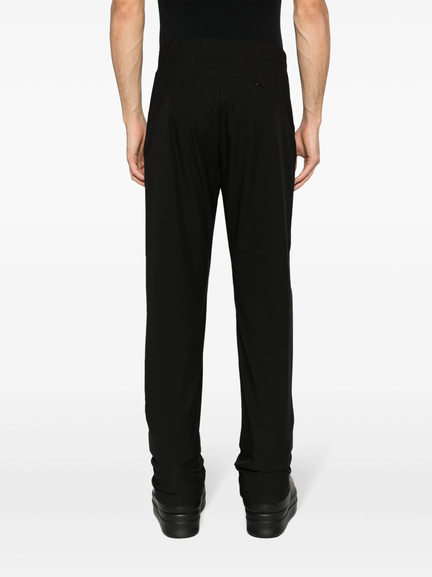 High-Waist Tapered-Leg Trousers