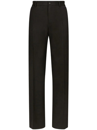 Straight-Leg Wool Trousers