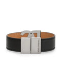 Logo-Plaque Leather Bracelet