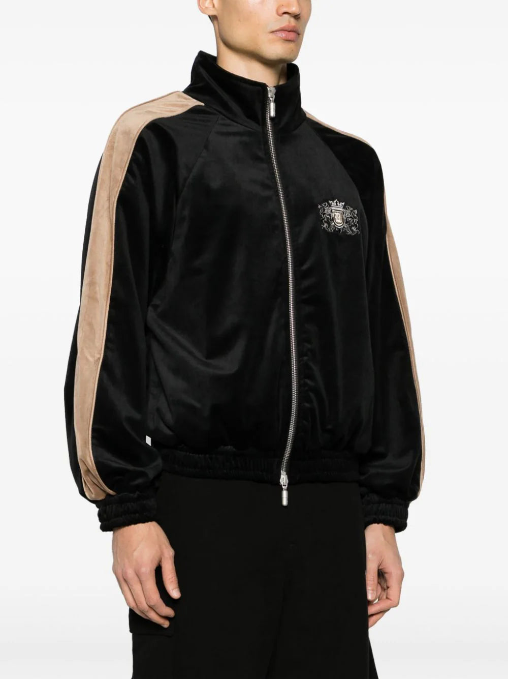 Sky Lounge Velvet Track Jacket