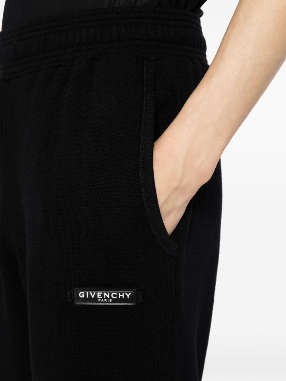 Logo-Appliqué Elasticated-Waist Track Pants