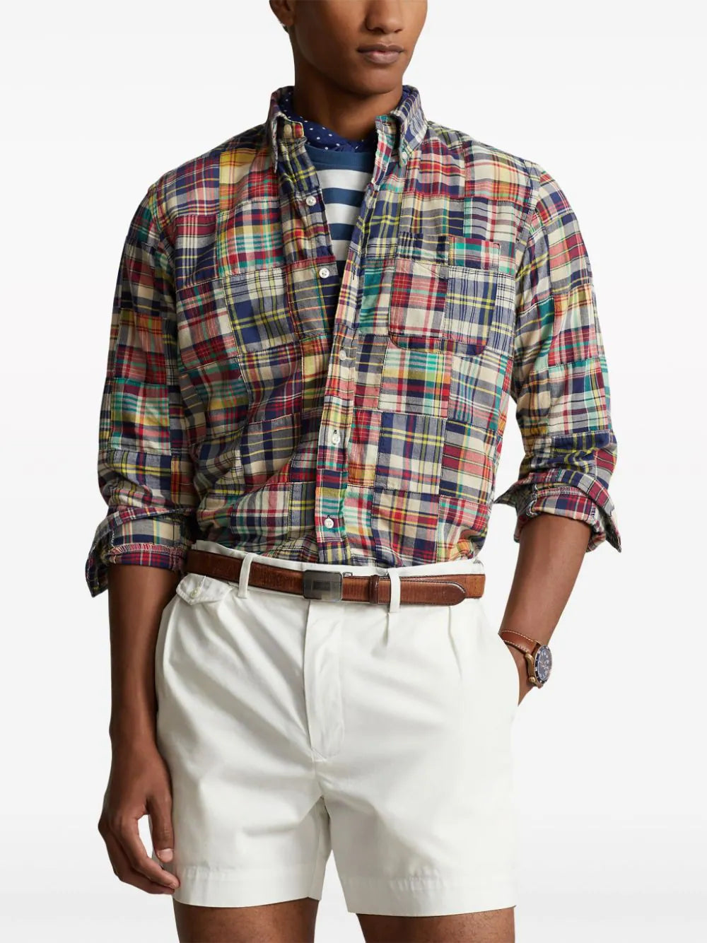 Check-Pattern Cotton Shirt